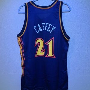 Vintage Golden State Warriors Jason Caffey Jersey